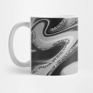 Monochromatic Abstract Swirl Mug